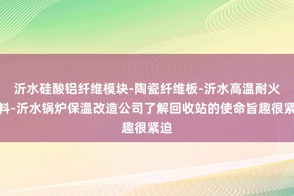 沂水硅酸铝纤维模块-陶瓷纤维板-沂水高温耐火材料-沂水锅炉保温改造公司了解回收站的使命旨趣很紧迫